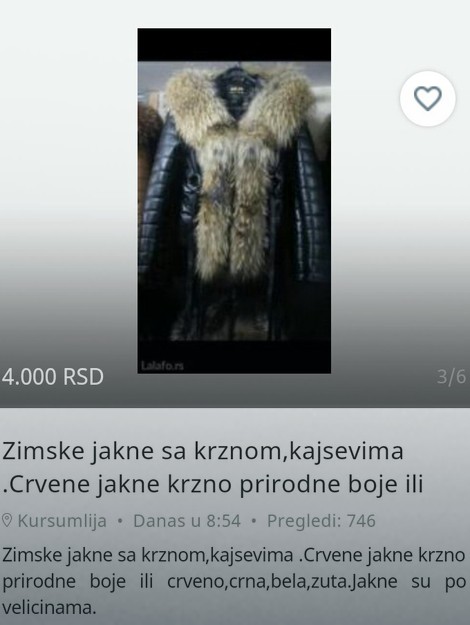 Oglas na internetu na koji je nasela Jelica Mihailović