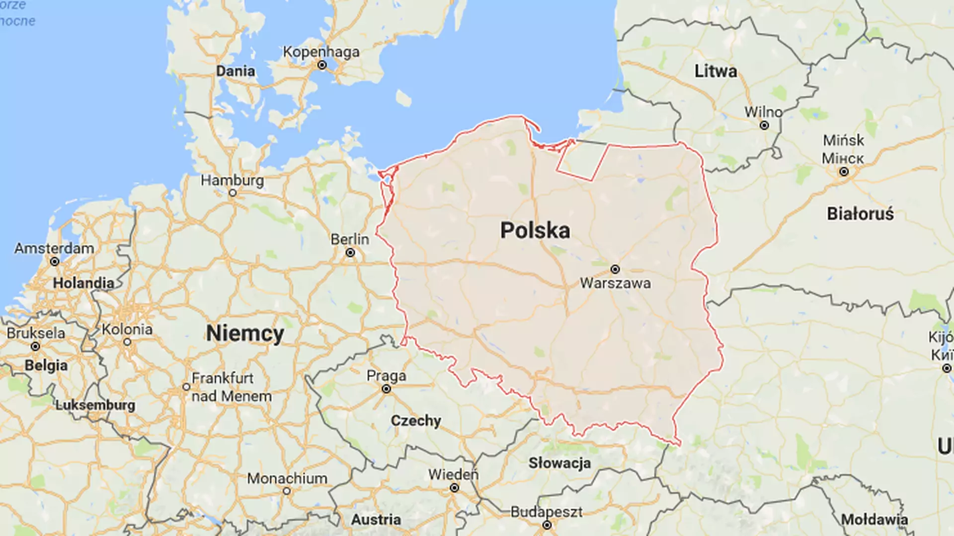 Co się stało z mapą Polski? W sieci brakuje jej fragmentu i wszyscy próbują ogarnąć DLACZEGO