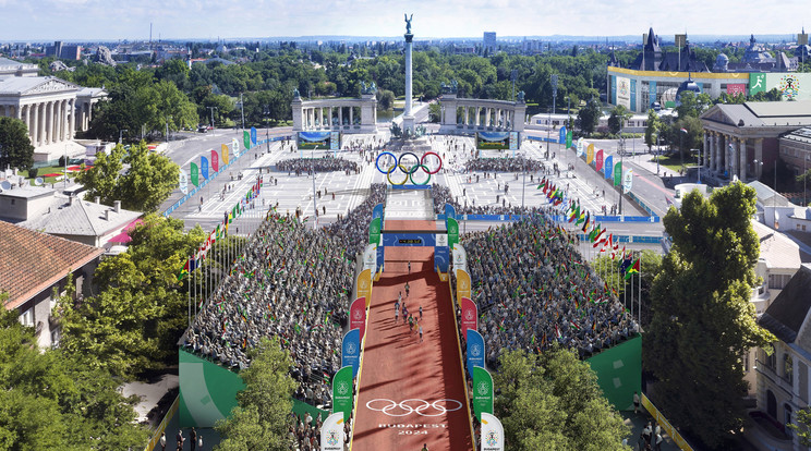 Látványterv a budapesti olimpiához /Fotó: MTI