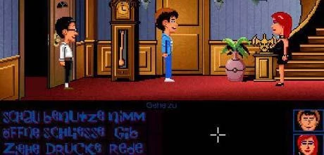 Screen z gry "Maniac Mansion Deluxe"