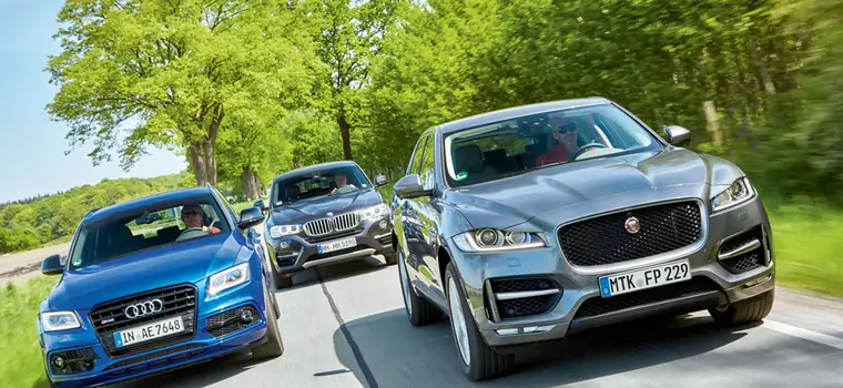 Audi SQ5 kontra BMW X4 35d i Jaguar F-Pace 30d - czy warto kupić SUV-a z mocnym dieslem?