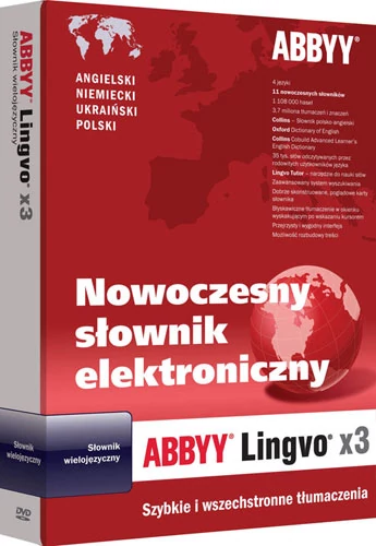 Nagroda w konkursie - słownik wielojęzyczny ABBYY Lingvo X3