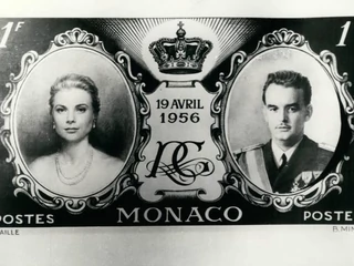znaczek Monako książę Rainier i Grace Kelly