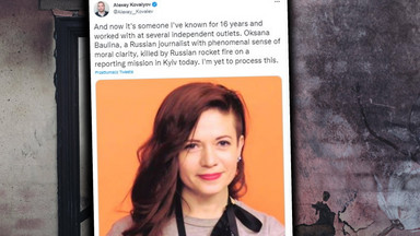 Nie żyje dziennikarka Oksana Baulina. "Podczas pracy znalazła się pod ostrzałem rakietowym"