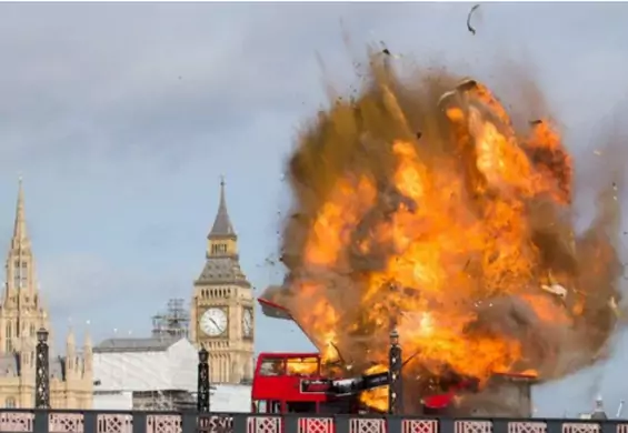 Spektakularny wybuch w centrum Londynu. Spokojnie, to tylko film!