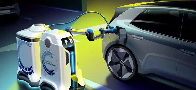 Volkswagen opracowuje robota, który sam znajdzie i naładuje samochód elektryczny