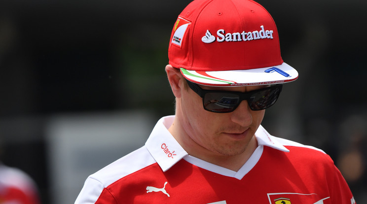 Räikkönen kisfia meglátogatta apját /Fotó: AFP