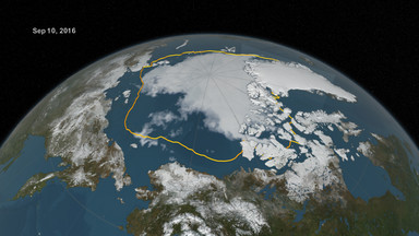 Rekordowo mała pokrywa lodowa w Arktyce