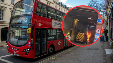 Pożar autobusu w Londynie. Ewakuowano 20 osób [WIDEO]