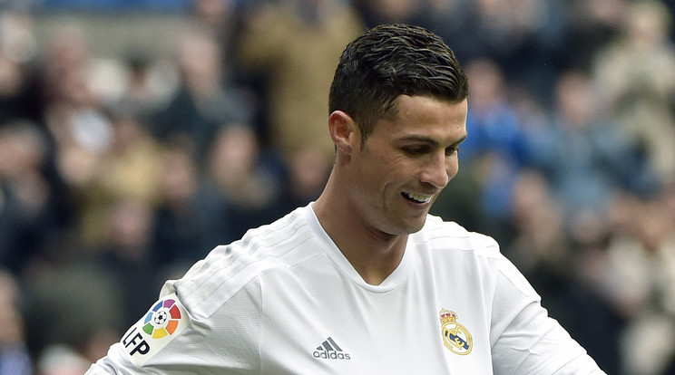 Ronaldo így ünnepelte egyik gólját, ebből következtettek a „gyermekáldásra" /Fotó: AFP