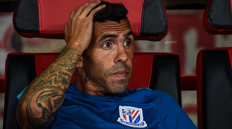 A kínai csapatnak rettentő sok pénzébe került Carlos Tevez, aki ezt nem nagyon tudta meghálálni /Fotó: AFP