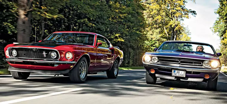 Ford Mustang Mach 1 kontra Dodge Challenger R/T Convertible - klasyki z Ameryki