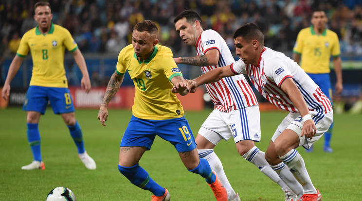 A brazilok nem bírtak Parugay-jal, egyik csapat sem tudott gólt szerezni /Fotó: Getty Images 