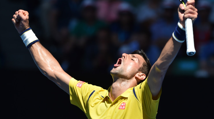 Djokovics megkönnyebbült, ezt megúszta /Fotó: AFP
