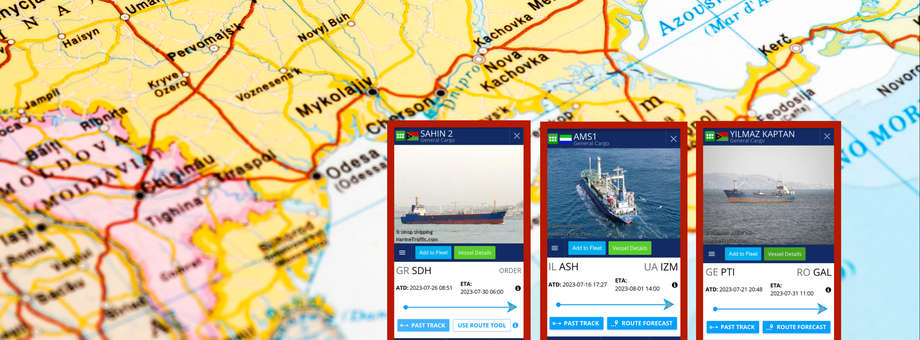 Grecki „Sahin 2”, izraelski „Ams1” oraz turecko-gruziński „Yilmaz Kaptan” to trzy statki, które złamały rosyjską blokade ukraińskich portów