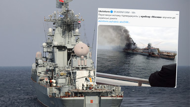 Ostatnie chwile krążownika "Moskwa". Ujawniono nagranie z momentu ataku
