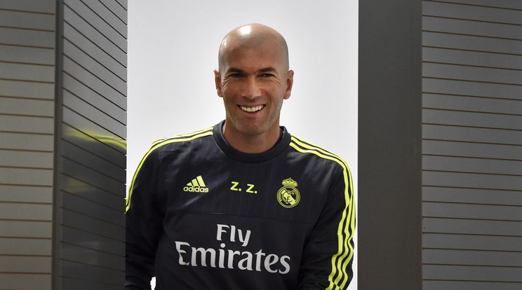 Első meccsével elégedett volt Zidane /Fotó: AFP
