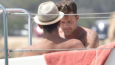 Ricky Martin ze swoim chłopakiem na jachcie