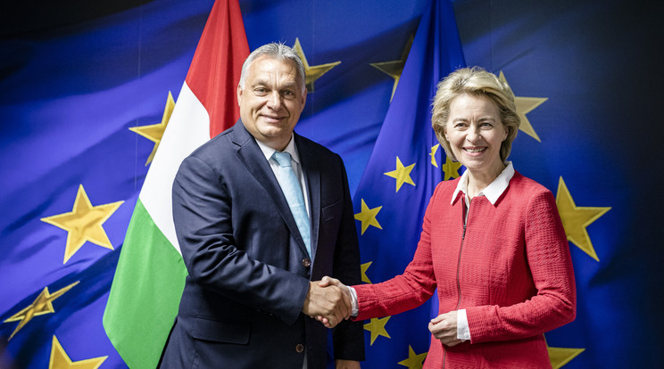 Orbán Viktor miniszterelnök és Ursula von der Leyen, az Európai Bizottság új elnökének találkozója Brüsszelben 2019. augusztus 1-jén / Fotó: MTI/Miniszterelnöki Sajtóiroda/Szecsődi Balázs