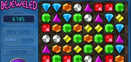 Screen z gry "Bejeweled"