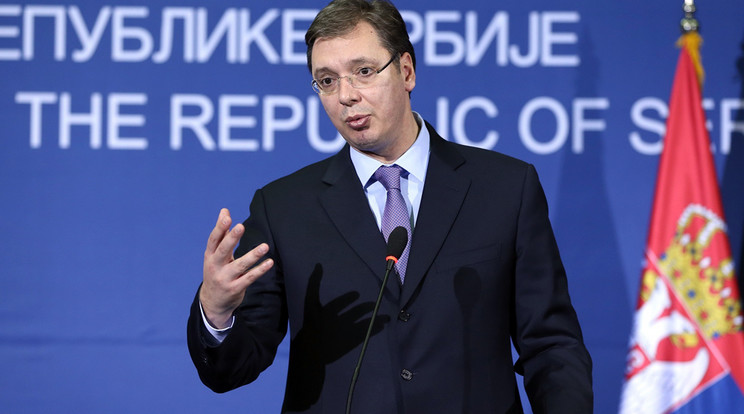 Aleksandar Vučić szerb miniszterelnök /Fotó: AFP