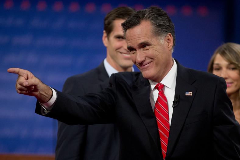 Mitt Romney w czasie debaty telewizyjnej