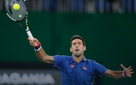 Novak Đoković tokom dubl nastupa sa Zimonjićem u Riju