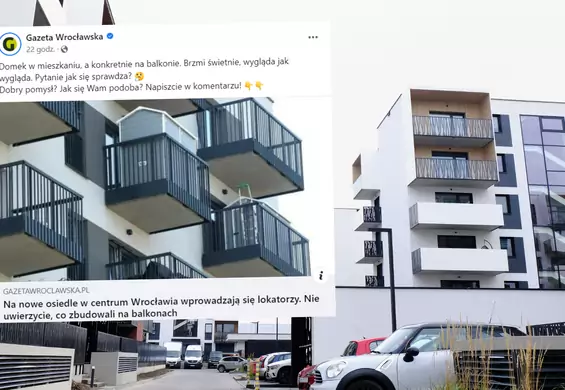 Zaskakujące rozwiązanie na balkonach we Wrocławiu. Zdjęcia obiegły sieć