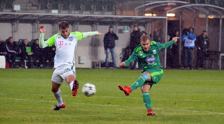 A múlt szombaton 
rendezett meccsen
 a Haladás 2-1-re 
legyőzte a Ferencváros együttesét