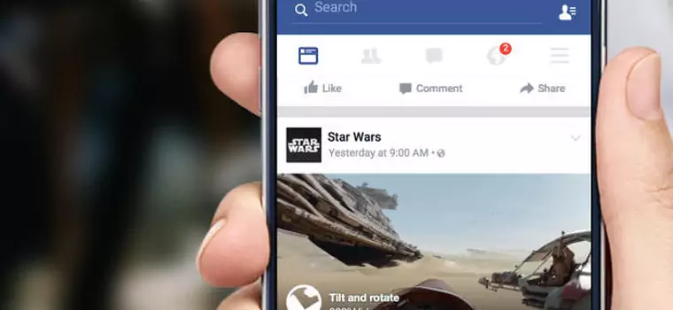 Facebook wprowadza wsparcie dla wideo w 360 stopniach