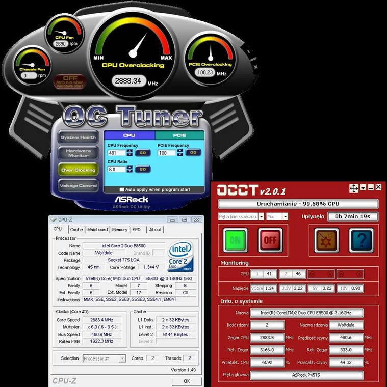 480 MHz FSB nie stanowi problemu