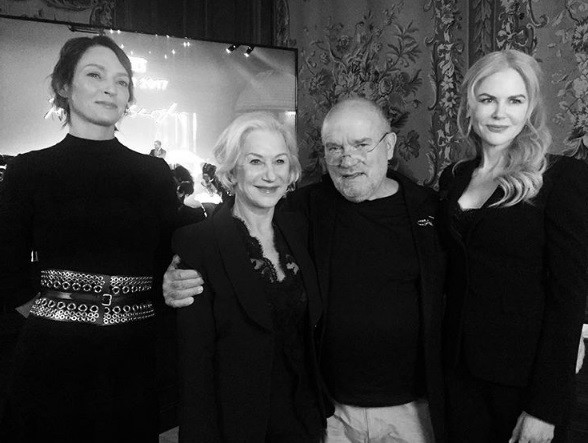Uma Thurman, Helen Mirren, Nicole Kidman i Peter Lindbergh na planie sesji do kalendarza Pirelli 2017