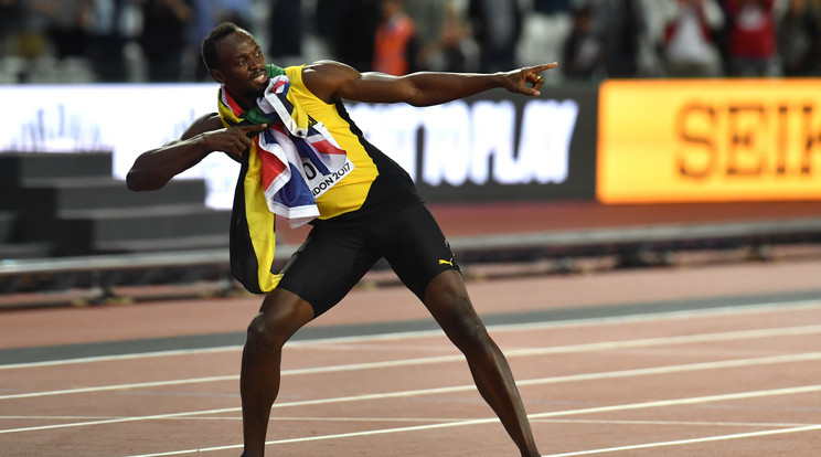 Usain Bolt a most zajló londoni
világbajnokságon fejezi be karrierjét: a sprint számban bronzérmes lett, de a jamaicai váltóval még nyerhet / Fotó: AFP