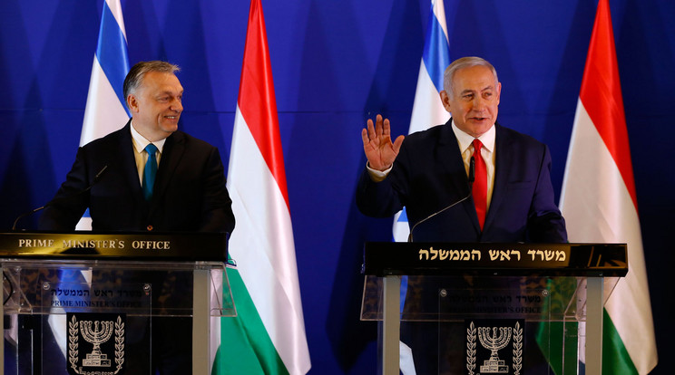 Orbán Viktor Izraelben / MTI/AP/Ariel Schalit