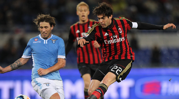 A focista világsztár Kaká (jobbra) az AC Milanban ért karrierje csúcsára / Fotó: GettyImages