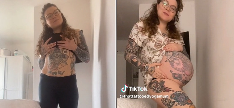 Instruktorka jogi pokazała, jak  zmieniły się jej tatuaże w trakcie ciąży