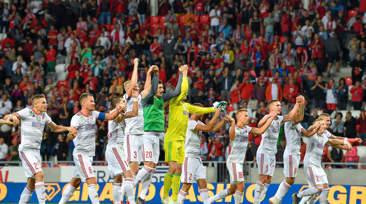 A Debrecen talán még a reméltnél is nagyobb különbséggel, 3-0-ra verte az albán Kukesit /Fotó: MTI - Czeglédi Zsolt