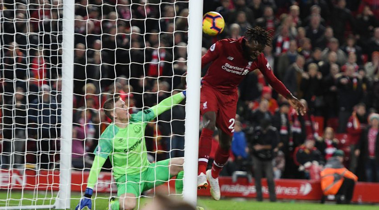 Origi az utólsó utáni pillanatban szerzett győztes gólt a Liverpoolnak /Fotó: liverpoolfc