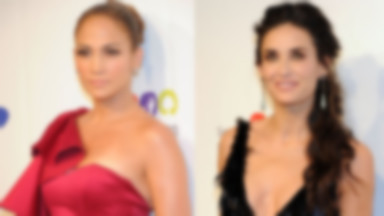 Jennifer Lopez i Demi Moore na imprezie charytatywnej w Nowym Jorku
