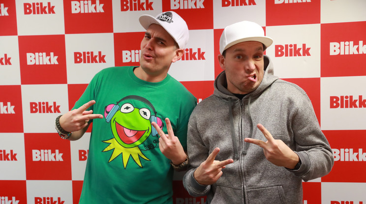 Qka MC (balról) és 
Ricsipí rapversenyt 
indított külföldieknek /Fotó: Isza Ferenc