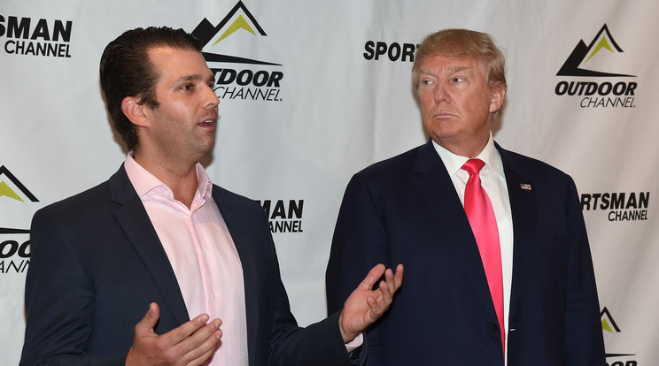 Donald Trumpot fia is támogatta 2016-os kampányában /Fotó: Getty Images