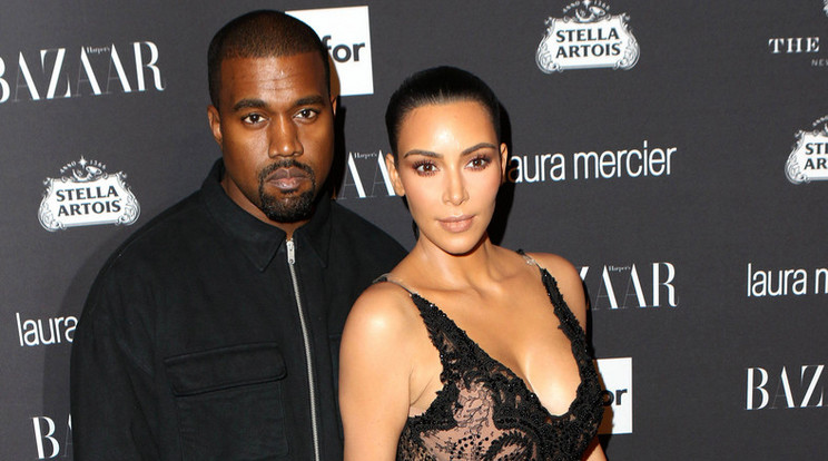Kanye West és Kim Kardashian /Fotó: Northfoto