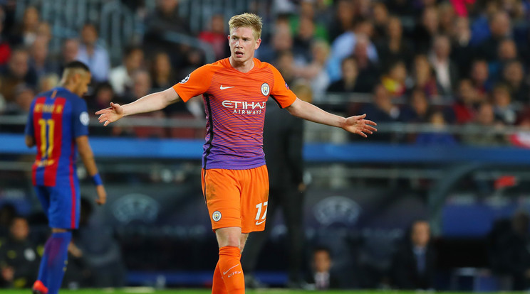 Hitetlenkedés - De Bruyne és a Manchester City számára ennyit tartogatott a barcelonai kaland /Fotó: AFP