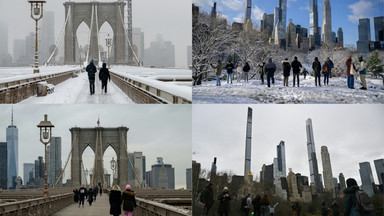 Nowojorczycy pytają: "Gdzie jest śnieg?". Te zdjęcia mówią same za siebie