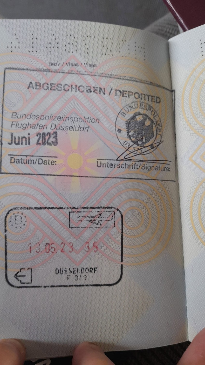 Pečat u pasošu, Makedonac deportovan iz Nemačke