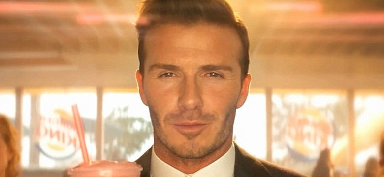 David Beckham uwodzi truskawkowym shake'em