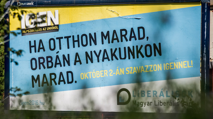Október 2-án népszavazást tartanak / Fotó: MTI-Balogh Zoltán
