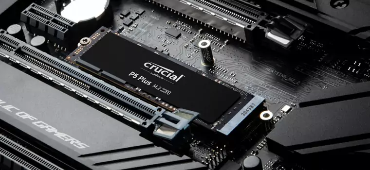 Crucial P5 Plus już dostępne. To pierwsze nośniki PCIE 4.0 w ofercie firmy