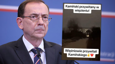 Politycy PiS udostępniają nagranie. Tak miało wyglądać "powitanie" Mariusza Kamińskiego w radomskim areszcie