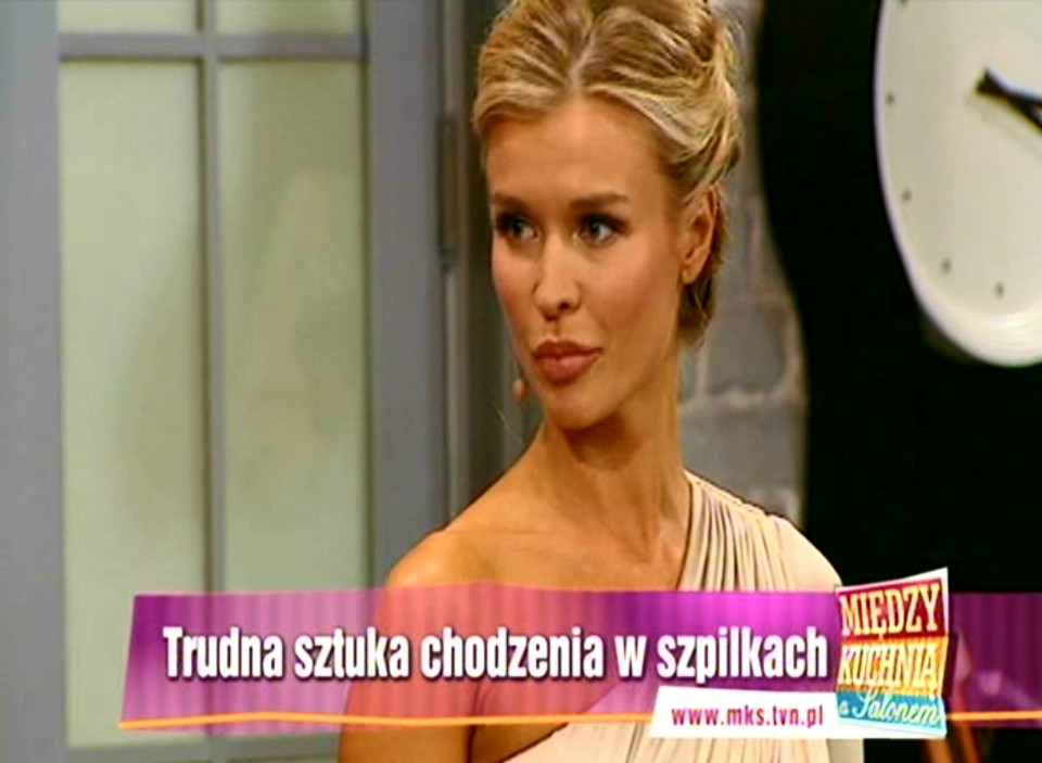 Joanna Krupa w programie "Między kuchnią a salonem"